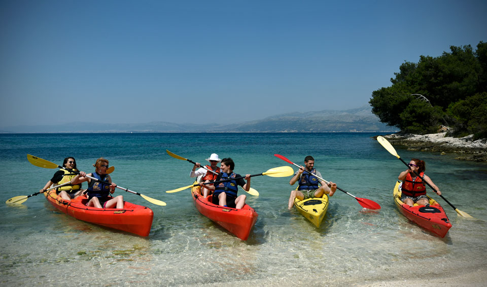Kayaking Along Brac Coast